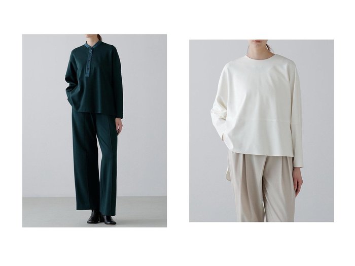【ADORE/アドーア】のジョーゼットジャージープルオーバー&ストレッチポンチプルオーバー おすすめ！トレンド、レディースファッションの通販 おすすめ人気トレンドファッション通販アイテム 人気、トレンドファッション・服の通販 founy(ファニー) ファッション Fashion レディースファッション Fashion for Women トップス・カットソー Cut & Sew Tops シャツ・ブラウス・オフィスカジュアル Elegant Blouses & Button-Ups ロングTシャツ・Tシャツ Longline T-Shirts & Tees カジュアルプルオーバー・ニットトップス Pullovers & Knit Tops / Casual Pullovers カットソー・ベーシックTシャツ Cut-and-Sewn Tops / Stretch Tees & Basics おすすめ Recommended / Our Picks ジョーゼット Georgette, Semi-Sheer Fabric スリーブ Sleeve, Long Sleeve / Short Sleeve セットアップ Set-Up, Coordinated Outfit センター Center, Center Line ドット Polka Dot, Dot Pattern ロング Long, Long-Length 新作・新入荷 New Arrivals / New In |ID:crp329100000223402