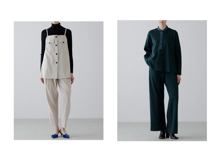 【ADORE/アドーア】のクリアドライツイルパンツ&ストレッチポンチパンツ おすすめ！トレンド、レディースファッションの通販 おすすめ人気トレンドファッション通販アイテム 人気、トレンドファッション・服の通販 founy(ファニー) ファッション Fashion レディースファッション Fashion for Women パンツ Pants & Trousers おすすめ Recommended / Our Picks サテン Satin, Glossy Fabric セットアップ Set-Up, Coordinated Outfit ポケット Pocket, Pocket Detail 新作・新入荷 New Arrivals / New In |ID:crp329100000223406
