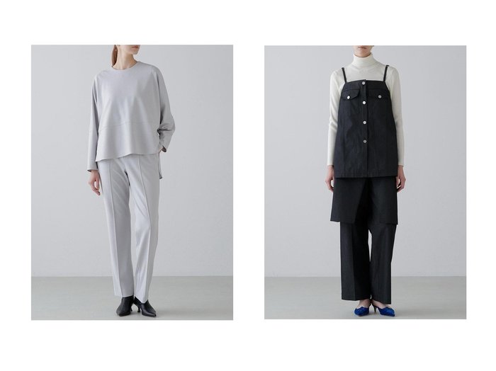 【ADORE/アドーア】のジョーゼットジャージーパンツ&デニムライクストレッチパンツ おすすめ！トレンド、レディースファッションの通販 おすすめ人気トレンドファッション通販アイテム 人気、トレンドファッション・服の通販 founy(ファニー) ファッション Fashion レディースファッション Fashion for Women パンツ Pants & Trousers クール Cool, Chic ストレッチ Stretch, Stretchy Fabric デニム Denim, Jeans Material フィット Fit, Slim Fit ボトム Bottoms, Lower Wear 新作・新入荷 New Arrivals / New In |ID:crp329100000223407