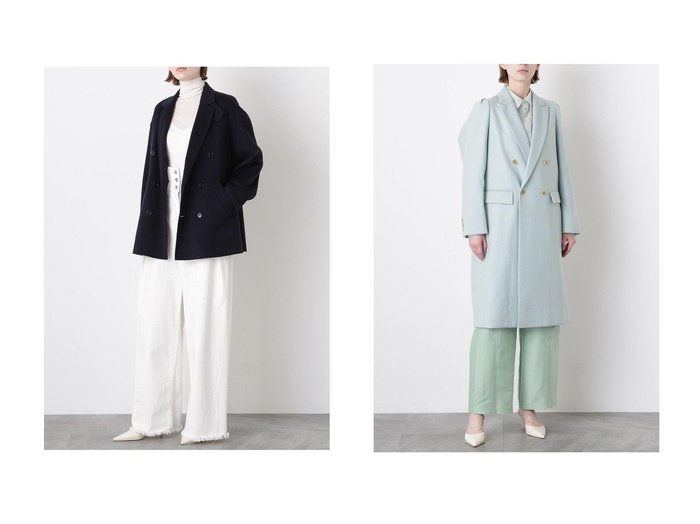 【hueLe Museum/ヒューエルミュージアム】の【STUMBLY】Constructed Sleeve Chester Coat&【STUMBLY】Light River Jacket おすすめ！トレンド、レディースファッションの通販 おすすめ人気トレンドファッション通販アイテム 人気、トレンドファッション・服の通販 founy(ファニー) ファッション Fashion レディースファッション Fashion for Women アウター Coat / Outerwear Collection コート・ロングコート・ピーコート Long Coats, Peacoats & More レディースジャケット・軽アウター Jackets クラシック Classic, Timeless Style ダブル Double, Double-Breasted チェスターコート Chester Coat, Long Coat メルトン Melton, Heavy Wool ロング Long, Long-Length エレガント 上品 Elegant シンプル Simple, Minimal ジャケット Jacket, Outerwear スタンド Stand Collar, Upright Stand 定番 Standard, Basic Item 新作・新入荷 New Arrivals / New In 防寒 Cold Protection, Winter-Ready |ID:crp329100000223425