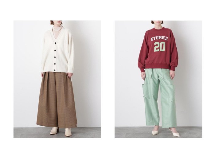 【hueLe Museum/ヒューエルミュージアム】の【STUMBLY】Pile Knit Cardigan&【STUMBLY】Printed Pullover おすすめ！トレンド、レディースファッションの通販 おすすめ人気トレンドファッション通販アイテム 人気、トレンドファッション・服の通販 founy(ファニー) ファッション Fashion レディースファッション Fashion for Women トップス・カットソー Cut & Sew Tops シャツ・ブラウス・オフィスカジュアル Elegant Blouses & Button-Ups ロングTシャツ・Tシャツ Longline T-Shirts & Tees カジュアルプルオーバー・ニットトップス Pullovers & Knit Tops / Casual Pullovers カットソー・ベーシックTシャツ Cut-and-Sewn Tops / Stretch Tees & Basics ニット Knit Tops & Sweaters カーディガン・羽織り Layered Style Cardigans クラシック Classic, Timeless Style スウェット / スエット Sweatshirt, Sweatwear スリーブ Sleeve, Long Sleeve / Short Sleeve プリント Print, Printed Pattern モダン Modern, Contemporary ロング Long, Long-Length フロント Front, Front Design メタル Metal, Metal Parts リラックス Relax, Relaxed Fit 冬 Winter / This Winter |ID:crp329100000223427