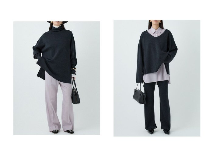 【Chaos/カオス】のシエラウールタートルネックニット&シエラウールニットパンツ おすすめ！トレンド、レディースファッションの通販 おすすめ人気トレンドファッション通販アイテム 人気、トレンドファッション・服の通販 founy(ファニー) ファッション Fashion レディースファッション Fashion for Women トップス・カットソー Cut & Sew Tops ニット Knit Tops & Sweaters カジュアルプルオーバー・ニットトップス Pullovers & Knit Tops / Casual Pullovers タートルネック・ハイネックトップス Turtlenecks & High-Neck Tops パンツ Pants & Trousers タートルネック Turtleneck, High Neck 新作・新入荷 New Arrivals / New In |ID:crp329100000223443