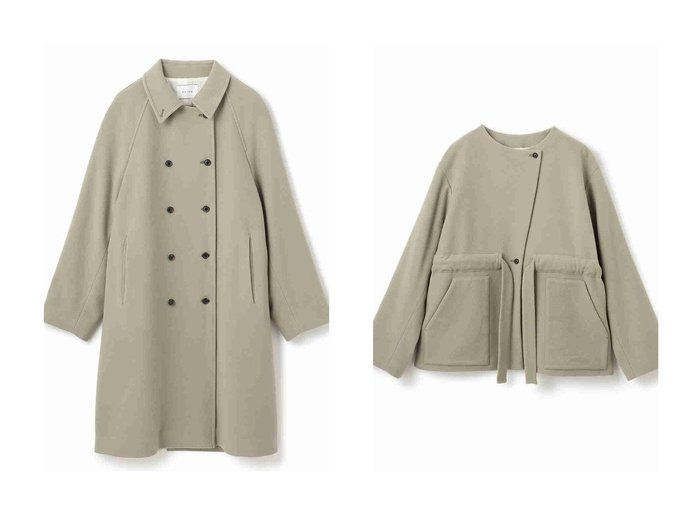 【BEIGE,/ベイジ,】のウール混ラグランステンカラーコート&ウール混2WAYショートコート おすすめ！トレンド、レディースファッションの通販 おすすめ人気トレンドファッション通販アイテム インテリア・キッズ・メンズ・レディースファッション・服の通販 founy(ファニー) https://founy.com/ ファッション Fashion レディースファッション Fashion for Women アウター Coat / Outerwear Collection コート・ロングコート・ピーコート Long Coats, Peacoats & More ジャケット Jacket, Outerwear ストレート Straight, Straight Cut スリーブ Sleeve, Long Sleeve / Short Sleeve ダウン Down, Puffer ダブル Double, Double-Breasted ロング Long, Long-Length |ID:crp329100000223446