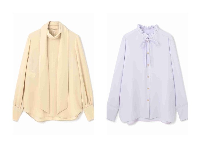 【BEIGE,/ベイジ,】のパフスリーブボウタイブラウス&フリルタイブラウス おすすめ！トレンド、レディースファッションの通販 おすすめ人気トレンドファッション通販アイテム 人気、トレンドファッション・服の通販 founy(ファニー) ファッション Fashion レディースファッション Fashion for Women トップス・カットソー Cut & Sew Tops シャツ・ブラウス・オフィスカジュアル Elegant Blouses & Button-Ups インナー Innerwear エレガント 上品 Elegant ジャケット Jacket, Outerwear スリーブ Sleeve, Long Sleeve / Short Sleeve ロング Long, Long-Length 人気 Popular, Best Seller ビジネス 仕事 通勤 Business / Work / Commuting おすすめ Recommended / Our Picks ダウン Down, Puffer デニム Denim, Jeans Material フリル Frill, Ruffle フロント Front, Front Design リボン Ribbon, Bow 定番 Standard, Basic Item |ID:crp329100000223447