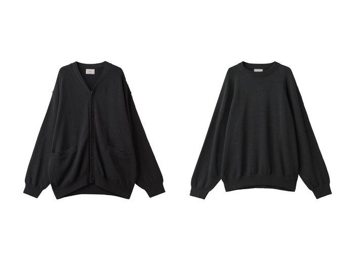 【EVCON/エビコン】の【UNISEX】カーディガン&【UNISEX】クルーネックニット おすすめ！トレンド、レディースファッションの通販 おすすめ人気トレンドファッション通販アイテム 人気、トレンドファッション・服の通販 founy(ファニー) ファッション Fashion レディースファッション Fashion for Women トップス・カットソー Cut & Sew Tops ニット Knit Tops & Sweaters カーディガン・羽織り Layered Style Cardigans カジュアルプルオーバー・ニットトップス Pullovers & Knit Tops / Casual Pullovers ユニセックス Unisex, Genderless カーディガン Cardigan, Knitwear シンプル Simple, Minimal フォルム Silhouette, Form リラックス Relax, Relaxed Fit 新作・新入荷 New Arrivals / New In |ID:crp329100000223469