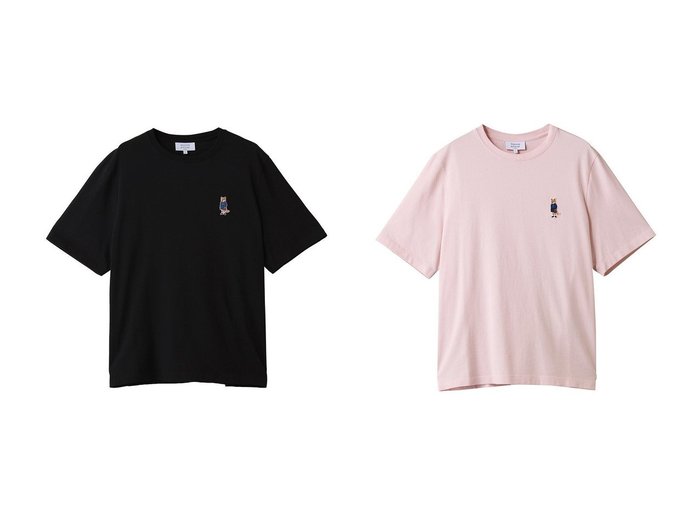 【MAISON KITSUNE/メゾン キツネ】のDRESSED FOX コンフォート Tシャツ おすすめ！トレンド、レディースファッションの通販 おすすめ人気トレンドファッション通販アイテム 人気、トレンドファッション・服の通販 founy(ファニー) ファッション Fashion レディースファッション Fashion for Women トップス・カットソー Cut & Sew Tops シャツ・ブラウス・オフィスカジュアル Elegant Blouses & Button-Ups ロングTシャツ・Tシャツ Longline T-Shirts & Tees カットソー・ベーシックTシャツ Cut-and-Sewn Tops / Stretch Tees & Basics ワンピース Dresses フォーマル・パーティードレス・結婚式用ドレス Elegant & Casual Dresses おすすめ Recommended / Our Picks インナー Innerwear カーディガン Cardigan, Knitwear ショート Short, Short Length ジャケット Jacket, Outerwear スリーブ Sleeve, Long Sleeve / Short Sleeve フォックス Fox, Fox Fur 新作・新入荷 New Arrivals / New In |ID:crp329100000223483