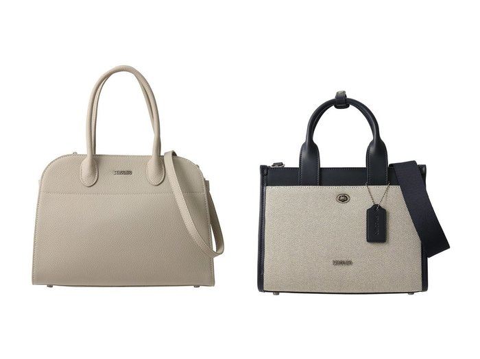 【STACCATO/スタッカート】のアーバン2WAYハンドバッグ&トリーディバッグ おすすめ！トレンド、レディースファッションの通販 おすすめ人気トレンドファッション通販アイテム 人気、トレンドファッション・服の通販 founy(ファニー) ファッション Fashion レディースファッション Fashion for Women バッグ Bags コンビ Combo, Combination Style スクエア Square, Square Shape スタイリッシュ Stylish, Fashionable フォルム Silhouette, Form エレガント 上品 Elegant 定番 Standard, Basic Item 新作・新入荷 New Arrivals / New In |ID:crp329100000223489