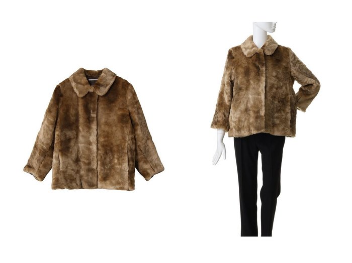 【J.B. ATTIRE/ジェービーアタイア】のNEW YORK FUR JACKET おすすめ！トレンド、レディースファッションの通販 おすすめ人気トレンドファッション通販アイテム インテリア・キッズ・メンズ・レディースファッション・服の通販 founy(ファニー) https://founy.com/ ファッション Fashion レディースファッション Fashion for Women アウター Coat / Outerwear Collection レディースジャケット・軽アウター Jackets アクリル Acrylic Material エレガント 上品 Elegant シンプル Simple, Minimal ジャケット Jacket, Outerwear 新作・新入荷 New Arrivals / New In A/W・秋冬 Autumn/Winter |ID:crp329100000223500