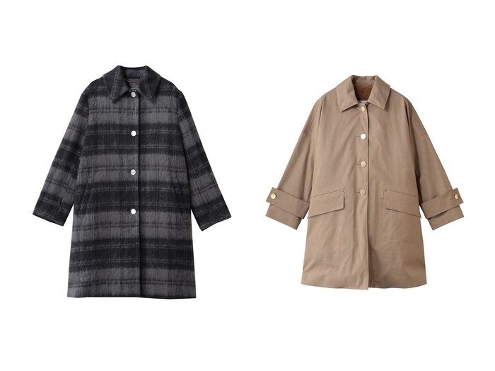 【MACKINTOSH/マッキントッシュ】のBANTON BT メタルボタン モヘアシャギ コート&HUMBIE RAINTEC レオパード コート おすすめ！トレンド、レディースファッションの通販 おすすめ人気トレンドファッション通販アイテム 人気、トレンドファッション・服の通販 founy(ファニー) ファッション Fashion レディースファッション Fashion for Women アウター Coat / Outerwear Collection コート・ロングコート・ピーコート Long Coats, Peacoats & More スリーブ Sleeve, Long Sleeve / Short Sleeve チェック Check, Plaid, Tartan メタル Metal, Metal Parts ロング Long, Long-Length エレガント 上品 Elegant 新作・新入荷 New Arrivals / New In A/W・秋冬 Autumn/Winter |ID:crp329100000223522
