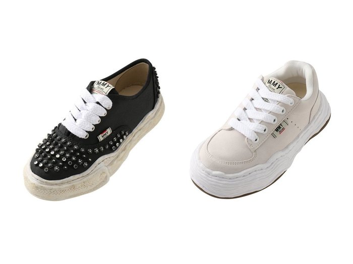【Maison MIHARA YASUHIRO/メゾン ミハラヤスヒロ】の【UNISEX】【Maison MIHARA YASUHIRO】BAKER オリジンナル ソール スタッデッド ペイント キャンバス ロー -トップ スニーカー&【UNISEX】【Maison MIHARA YASUHIRO】OLIVER オリジンナル ソール スエード ロー -トップ スニーカー おすすめ！トレンド、レディースファッションの通販 おすすめ人気トレンドファッション通販アイテム 人気、トレンドファッション・服の通販 founy(ファニー) ファッション Fashion レディースファッション Fashion for Women ユニセックス Unisex, Genderless キャンバス Canvas, Canvas Fabric スタッズ Studs, Metal Accents スニーカー Sneakers, Trainers バランス Balance, Style Balance 新作・新入荷 New Arrivals / New In |ID:crp329100000223536