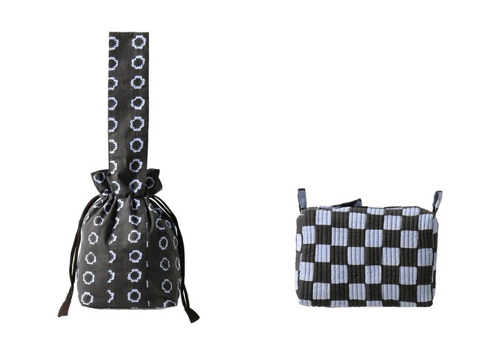 【SZ Blockprints/エスゼット ブロックプリント】のSMALL MAKEUP POUCH DOUBLE CHECK ポーチ&DUMPLING BAG DAFFODIL ダンプリングバッグ おすすめ！トレンド、レディースファッションの通販 おすすめ人気トレンドファッション通販アイテム 人気、トレンドファッション・服の通販 founy(ファニー) ファッション Fashion レディースファッション Fashion for Women ポーチ&ミニバッグ Pouches & Mini Bags バッグ Bags コンパクト Compact, Small Size スマート Smart, Elegant ダブル Double, Double-Breasted チェック Check, Plaid, Tartan ポーチ Pouch, Small Case リップ Lip, Lip Motif 新作・新入荷 New Arrivals / New In ギャザー Gathered, Ruffled フォルム Silhouette, Form 財布 Wallet, Purse |ID:crp329100000223580