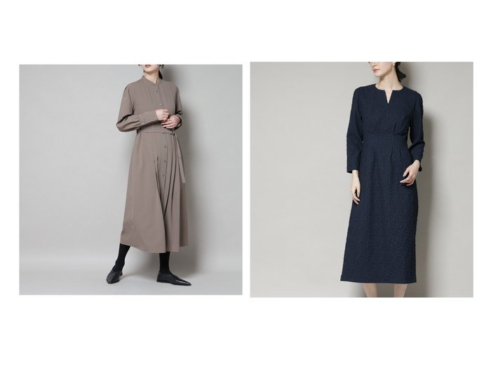 【nano universe/ナノ ユニバース】のPUFFY JACQUARD ワンピース&ダブルクロスベルト付きタックワンピース おすすめ！トレンド、レディースファッションの通販 おすすめ人気トレンドファッション通販アイテム インテリア・キッズ・メンズ・レディースファッション・服の通販 founy(ファニー) https://founy.com/ ファッション Fashion レディースファッション Fashion for Women ワンピース Dresses ベルト&ウエストマーク Belts & Waist Accessories インナー Innerwear ウォッシャブル Machine Washable カフス Cuff Design ジャケット Jacket, Outerwear スタンド Stand Collar, Upright Stand ストレッチ Stretch, Stretchy Fabric タートル Turtleneck, Turtle Collar フロント Front, Front Design モダン Modern, Contemporary ロング Long, Long-Length エレガント 上品 Elegant 2025年 2025 2025-2026秋冬・A/W Autumn/Winter 2025–26 AW25–26 |ID:crp329100000223591