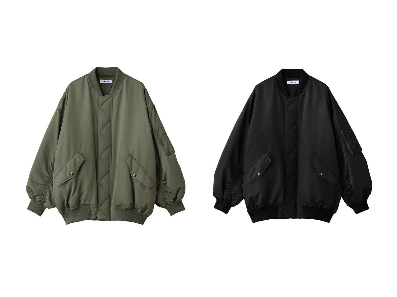 【SACRA/サクラ】のプレミアムハイカウントツイルブルゾン おすすめ！トレンド、レディースファッションの通販 おすすめ人気トレンドファッション通販アイテム インテリア・キッズ・メンズ・レディースファッション・服の通販 founy(ファニー) 　ファッション　Fashion　レディースファッション　Fashion for Women　アウター　Coat / Outerwear Collection　レディースジャケット・軽アウター　Jackets　ブルゾンジャケット・スポーティアウター　Blouson Jackets　クラシカル　Classical, Vintage-Inspired　ジャケット　Jacket, Outerwear　ツイル　Twist, Twisted Detail　ブルゾン　Blouson, Bomber Jacket　メンズ　Men's, Menswear　ヴィンテージ　Vintage Style　新作・新入荷　New Arrivals / New In　グリーン系　Green　ブラック系　Black　|ID:crp329100000223592