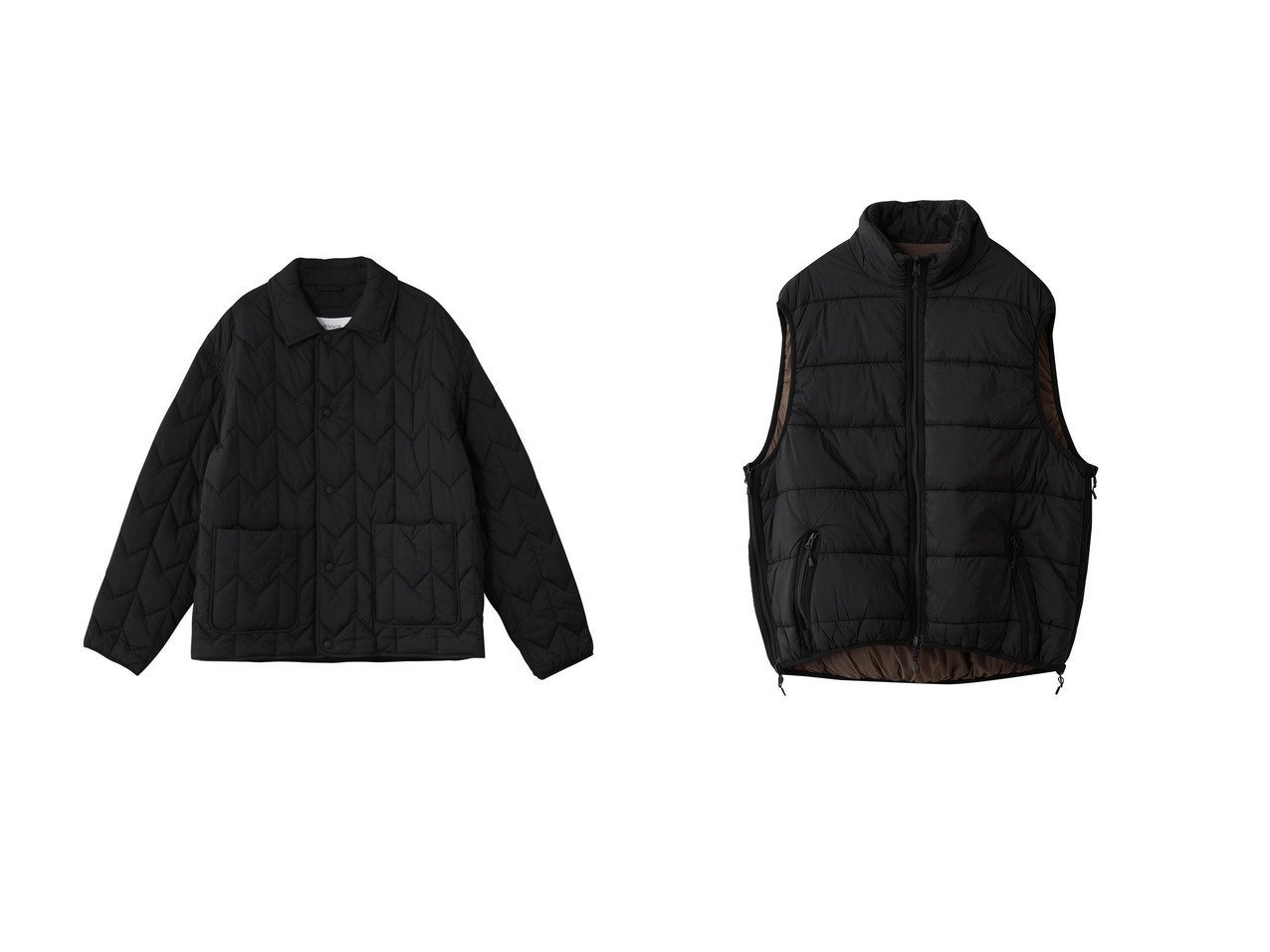 【DAIWA PIER39 / MEN/ダイワ ピアサーティーナイン】の【MEN】TECH REVERSIBLE CLIMBERS PUFF VEST&【MAISON KITSUNE / MEN/メゾン キツネ】の【MEN】QUILTED ブルゾン おすすめ！トレンド、レディースファッションの通販 おすすめ人気トレンドファッション通販アイテム インテリア・キッズ・メンズ・レディースファッション・服の通販 founy(ファニー) 　ファッション　Fashion　メンズファッション　Fashion for Men　アウター　Men's Coats Outerwear　キルティング　Quilted, Quilting　ジャケット　Jacket, Outerwear　フレンチ　French, French Style　ブルゾン　Blouson, Bomber Jacket　新作・新入荷　New Arrivals / New In　アウトドア　Outdoor Clothing　シンプル　Simple, Minimal　スポーツ　Sports, Activewear　ベスト　Vest, Waistcoat　ポケット　Pocket, Pocket Detail　防寒　Cold Protection, Winter-Ready　ブラック系　Black　ブラウン系　Brown　グリーン系　Green　ゴールド系　Gold　|ID:crp329100000223601