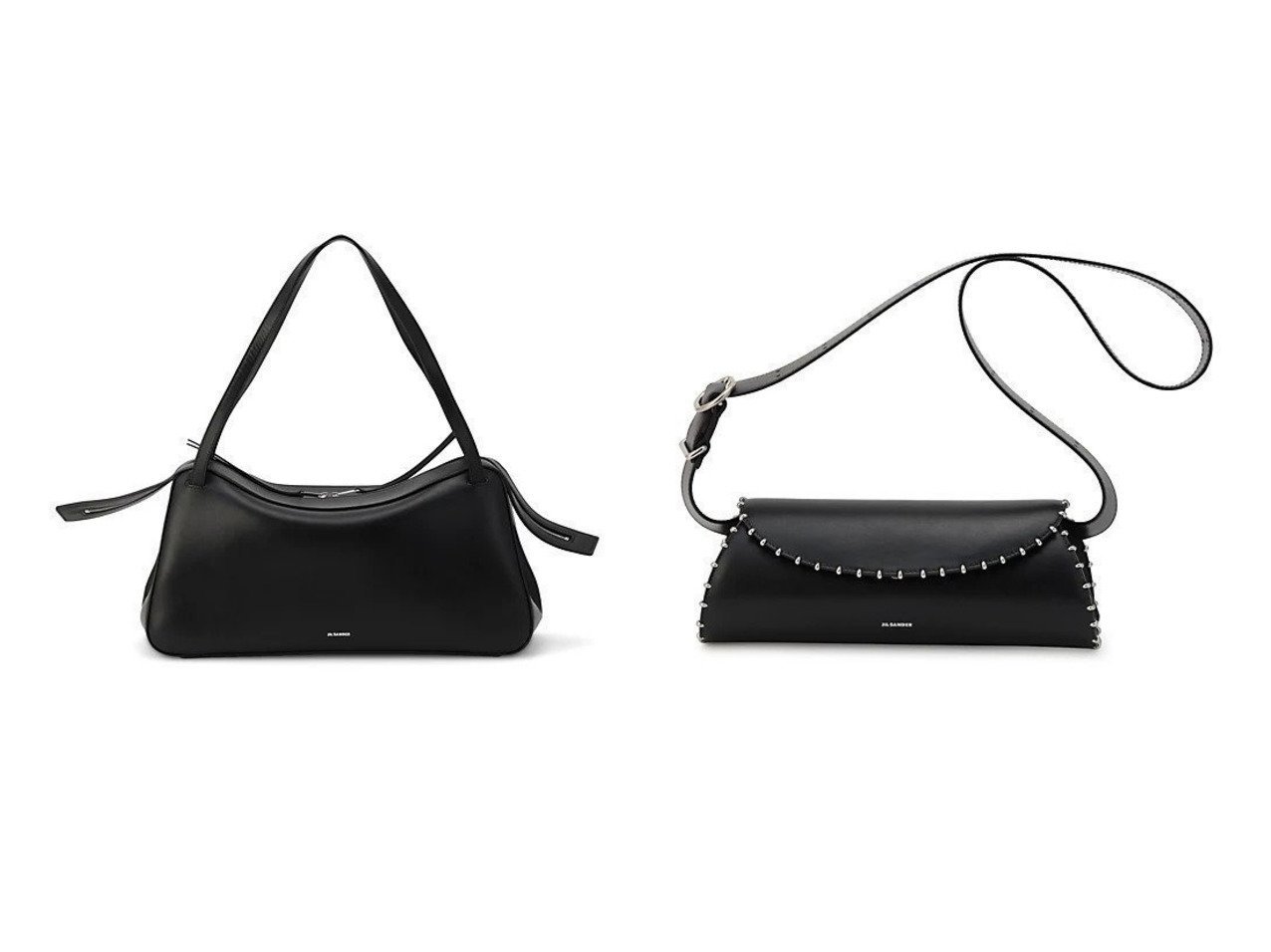 【JIL SANDER/ジル サンダー】のDUNE SHOULDER MD&CANNOLO SM おすすめ！トレンド、レディースファッションの通販 おすすめ人気トレンドファッション通販アイテム インテリア・キッズ・メンズ・レディースファッション・服の通販 founy(ファニー) 　ファッション　Fashion　レディースファッション　Fashion for Women　2025年　2025　2025-2026秋冬・A/W　Autumn/Winter 2025–26 AW25–26　クール　Cool, Chic　シンプル　Simple, Minimal　スタッズ　Studs, Metal Accents　フォルム　Silhouette, Form　ラップ　Wrap, Wrap Design　リュクス　Luxury, Elegant, High-End, Chic　ブラック系　Black　|ID:crp329100000223603