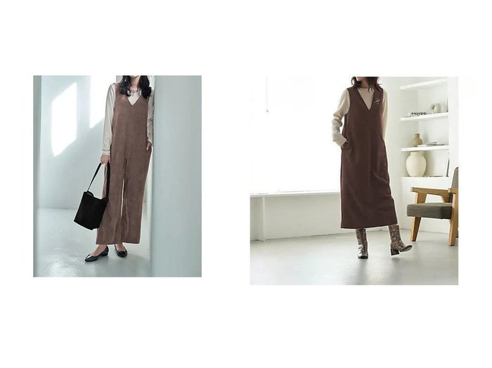 【STYLE DELI/スタイルデリ】の【LUXE】フェイクスエードジャンパースカート&スエードタッチサロペット おすすめ！トレンド、レディースファッションの通販 おすすめ人気トレンドファッション通販アイテム 人気、トレンドファッション・服の通販 founy(ファニー) ファッション Fashion レディースファッション Fashion for Women ワンピース Dresses サロペット&オールインワン Dungarees & Jumpsuit Styles スカート Skirts 春 Spring サロペット Overalls, Salopette シンプル Simple, Minimal ストレート Straight, Straight Cut スリット Slit, Slit Detail タイツ Tights, Legwear ダブル Double, Double-Breasted なめらか Smooth, Silky Texture フィット Fit, Slim Fit ポケット Pocket, Pocket Detail ループ Loop, Loop Knit ロング Long, Long-Length ワイド Wide, Wide Fit 冬 Winter / This Winter A/W・秋冬 Autumn/Winter 夏 Summer カットソー Cut and Sewn Top スニーカー Sneakers, Trainers トレンド Trend, Trending Now ノースリーブ Sleeveless, No-Sleeve 長袖 Long Sleeve, Full Sleeve 半袖 Short Sleeve, Half Sleeve エレガント 上品 Elegant |ID:crp329100000223607
