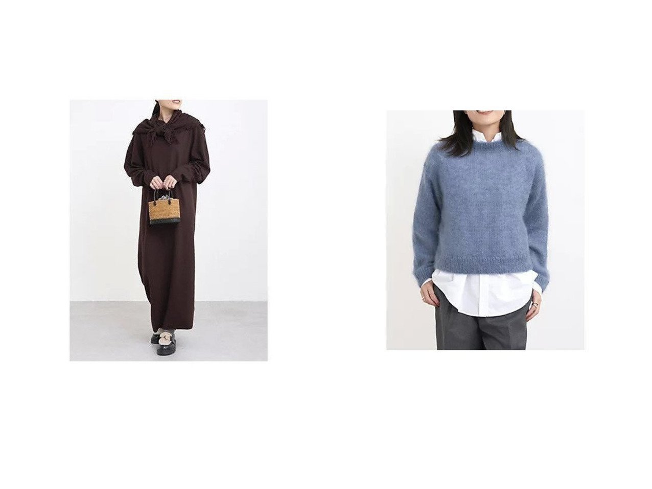 【YLEVE/イレーヴ】の【五明裕子さんセレクト】O&【五明裕子さんセレクト】ULTRAFINE MERINO WOOL MILLED KN OP おすすめ！トレンド、レディースファッションの通販 おすすめ人気トレンドファッション通販アイテム インテリア・キッズ・メンズ・レディースファッション・服の通販 founy(ファニー) 　ファッション　Fashion　レディースファッション　Fashion for Women　ワンピース　Dresses　エレガント 上品　Elegant　シルク　Silk, 100% Silk　ストール　Stole, Wrap　ドレス　Dress, One-Piece　ドレープ　Drape, Draping Fabric　ブルー系　Blue　|ID:crp329100000223613