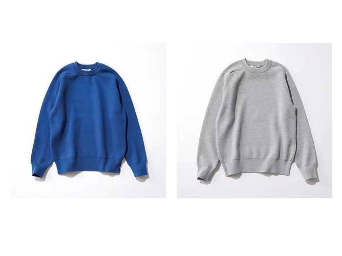【SLOANE/スローン】の【HAPPY PLUS STORE 水晶玉子】12G天竺 ダブルフェイスクルーネック おすすめ！トレンド、レディースファッションの通販 おすすめ人気トレンドファッション通販アイテム 人気、トレンドファッション・服の通販 founy(ファニー) ファッション Fashion レディースファッション Fashion for Women コラボ Collaboration, Collab シンプル Simple, Minimal ダブル Double, Double-Breasted フェイス Face, Facial Design ベーシック Basic, Essential エレガント 上品 Elegant |ID:crp329100000223616