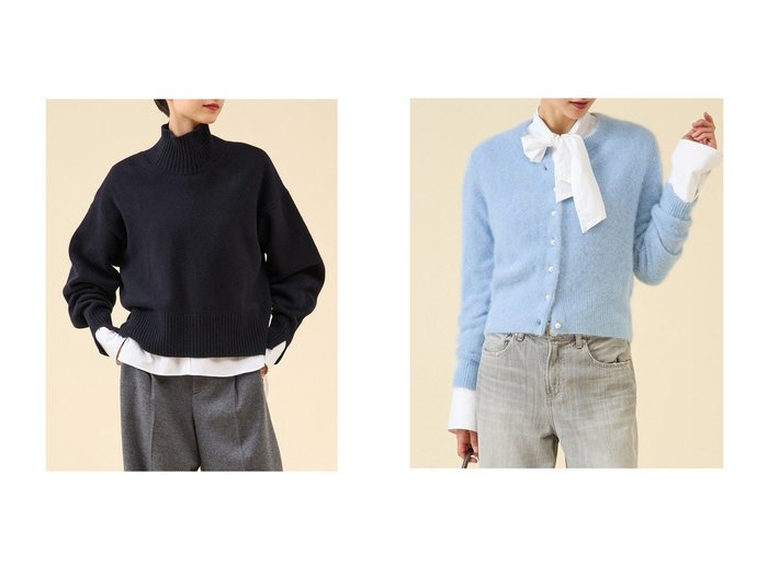 【martinique/マルティニーク】の《定番》カシミヤミックスウールタートル&FOXカシミヤパールカーディガン(一部WEB限定カラー ) おすすめ！トレンド、レディースファッションの通販 おすすめ人気トレンドファッション通販アイテム 人気、トレンドファッション・服の通販 founy(ファニー) 　ファッション　Fashion　レディースファッション　Fashion for Women　トップス・カットソー　Cut & Sew Tops　ニット　Knit Tops & Sweaters　カジュアルプルオーバー・ニットトップス　Pullovers & Knit Tops / Casual Pullovers　カーディガン・羽織り　Layered Style Cardigans　おすすめ　Recommended / Our Picks　カーディガン　Cardigan, Knitwear　ドット　Polka Dot, Dot Pattern　ハイネック　High Neck, Mock Neck　ボトム　Bottoms, Lower Wear　ミックス　Mix, Mixed Style　リラックス　Relax, Relaxed Fit　冬　Winter / This Winter　定番　Standard, Basic Item　新作・新入荷　New Arrivals / New In　アンゴラ　Angora Knitwear　パール　Pearl, Pearl Accent　ラグジュアリー　Luxury, Elegant　羽織　Haori, Light Jacket　|ID:crp329100000223626