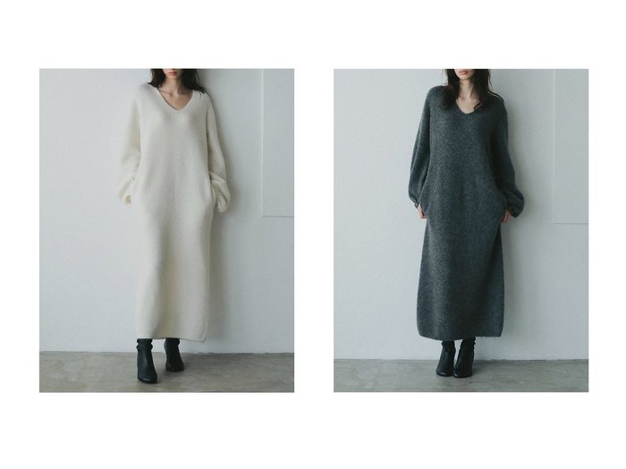 【HER./ハー】のモヘアブレンドニットワンピース おすすめ！トレンド、レディースファッションの通販 おすすめ人気トレンドファッション通販アイテム 人気、トレンドファッション・服の通販 founy(ファニー) ファッション Fashion レディースファッション Fashion for Women ワンピース Dresses ニットワンピース Knit Dresses チュニック Tunic Tops & Dresses ストレート Straight, Straight Cut タオル Towel, Bath Towel チュニック Tunic, Long Top マキシ Maxi, Full Length ミドル Middle Length, Mid Height リラックス Relax, Relaxed Fit ルーズ Loose, Oversized ロング Long, Long-Length 新作・新入荷 New Arrivals / New In |ID:crp329100000223645