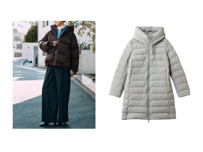 【DUNO/デュノ】のHEKA-M フーディショートダウン&CELLINI フーディーダウンコート おすすめ！トレンド、レディースファッションの通販 おすすめ人気トレンドファッション通販アイテム 人気、トレンドファッション・服の通販 founy(ファニー) ファッション Fashion レディースファッション Fashion for Women アウター Coat / Outerwear Collection コート・ロングコート・ピーコート Long Coats, Peacoats & More ダウンジャケット・軽量ダウン Warm & Lightweight Down Jackets 2025年 2025 2025-2026秋冬・A/W Autumn/Winter 2025–26 AW25–26 ショート Short, Short Length ジャケット Jacket, Outerwear スリット Slit, Slit Detail ダウン Down, Puffer バランス Balance, Style Balance モダン Modern, Contemporary A/W・秋冬 Autumn/Winter ストレッチ Stretch, Stretchy Fabric ハーフ Half, Half-Length 防寒 Cold Protection, Winter-Ready |ID:crp329100000223653