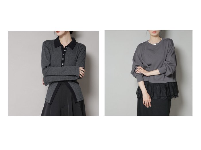 【nano universe/ナノ ユニバース】の裾レースコンビペプラムカットトップス&Robert P.Prib Cardigan おすすめ！トレンド、レディースファッションの通販 おすすめ人気トレンドファッション通販アイテム 人気、トレンドファッション・服の通販 founy(ファニー) ファッション Fashion レディースファッション Fashion for Women トップス・カットソー Cut & Sew Tops カーディガン・羽織り Layered Style Cardigans インナー Innerwear カーディガン Cardigan, Knitwear スタイリッシュ Stylish, Fashionable スリット Slit, Slit Detail タンブラー Tumbler, Travel Mug デニム Denim, Jeans Material パターン Pattern, Design Print フォーマル Formal, Dressy フロント Front, Front Design ボトム Bottoms, Lower Wear ボーダー Border, Stripe おすすめ Recommended / Our Picks 2025年 2025 2025-2026秋冬・A/W Autumn/Winter 2025–26 AW25–26 |ID:crp329100000223671