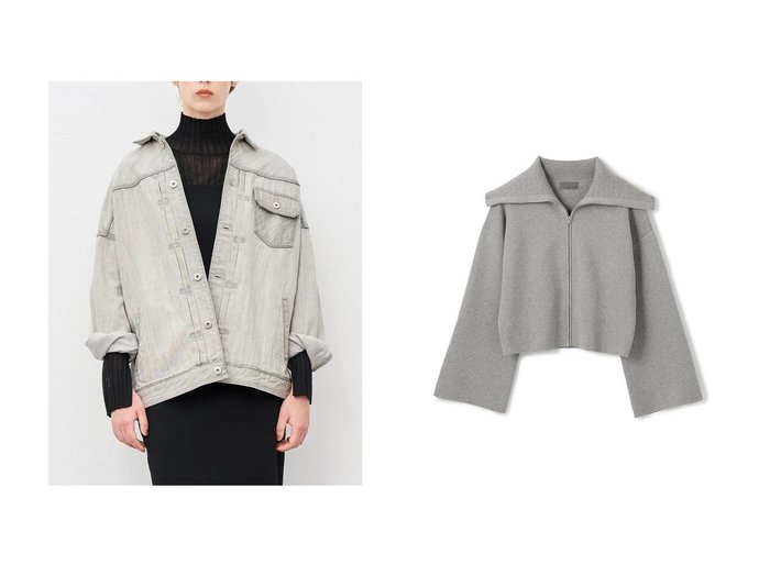 【uncrave/アンクレイヴ】のカシミヤブレンドニット ジップアップブルゾン&【upper hights×uncrave】THE NIECE おすすめ！トレンド、レディースファッションの通販 おすすめ人気トレンドファッション通販アイテム 人気、トレンドファッション・服の通販 founy(ファニー) ファッション Fashion レディースファッション Fashion for Women パンツ Pants & Trousers デニムパンツ・ジーンズ・美脚デニム Denim Jeans & Pants アウター Coat / Outerwear Collection ブルゾンジャケット・スポーティアウター Blouson Jackets トップス・カットソー Cut & Sew Tops ニット Knit Tops & Sweaters レディースパーカー・カジュアルフーディー Casual Hoodies & Sweatshirts デニム Denim, Jeans Material パターン Pattern, Design Print フィット Fit, Slim Fit ヴィンテージ Vintage Style 人気 Popular, Best Seller 別注 Limited Edition, Custom Order 定番 Standard, Basic Item 新作・新入荷 New Arrivals / New In |ID:crp329100000223680