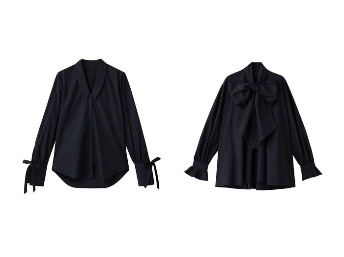 【martinique/マルティニーク】の【別注】【BOURRIENNE】DIVAコットンブラウス&【別注】【BOURRIENNE】CELESTE リボンタイブラウス おすすめ！トレンド、レディースファッションの通販 おすすめ人気トレンドファッション通販アイテム 人気、トレンドファッション・服の通販 founy(ファニー) ファッション Fashion レディースファッション Fashion for Women トップス・カットソー Cut & Sew Tops シャツ・ブラウス・オフィスカジュアル Elegant Blouses & Button-Ups カフス Cuff Design スペシャル Special, Limited Edition スリット Slit, Slit Detail スリーブ Sleeve, Long Sleeve / Short Sleeve フェミニン Feminine, Girly フランス France, French リボン Ribbon, Bow ロング Long, Long-Length エレガント 上品 Elegant 別注 Limited Edition, Custom Order 新作・新入荷 New Arrivals / New In |ID:crp329100000223683