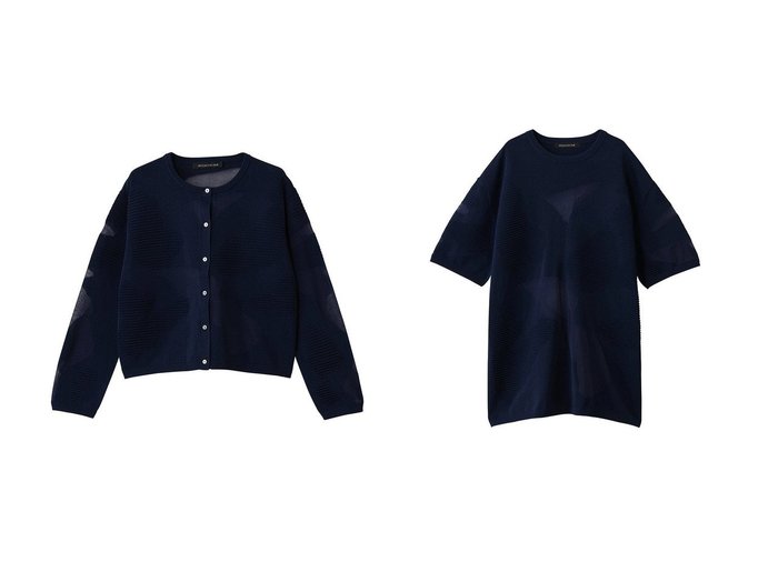 【mizuiro ind/ミズイロ インド】のD カーディガン&sheer pattern tunic チュニック おすすめ！トレンド、レディースファッションの通販 おすすめ人気トレンドファッション通販アイテム インテリア・キッズ・メンズ・レディースファッション・服の通販 founy(ファニー) https://founy.com/ ファッション Fashion レディースファッション Fashion for Women トップス・カットソー Cut & Sew Tops ニット Knit Tops & Sweaters カーディガン・羽織り Layered Style Cardigans ワンピース Dresses チュニック Tunic Tops & Dresses カーディガン Cardigan, Knitwear キャミソール Camisole, Spaghetti Strap Top シアー Sheer, See-Through 新作・新入荷 New Arrivals / New In |ID:crp329100000223690