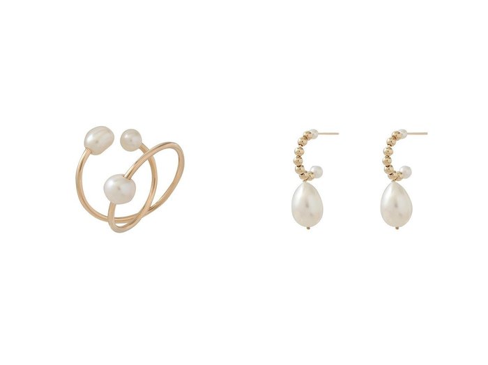 【NATURALI JEWELRY/ナチュラリジュエリ】のAria マルチウェイ イヤーカフリング(片耳用)&Aria カールピアス おすすめ！トレンド、レディースファッションの通販 おすすめ人気トレンドファッション通販アイテム 人気、トレンドファッション・服の通販 founy(ファニー) ファッション Fashion レディースファッション Fashion for Women ジュエリー Jewelry ファッションリング Fashion Rings イヤリング・フープ・ドロップタイプ Hoop, Drop & Clip Earrings イヤリング Earrings パール Pearl, Pearl Accent リュクス Luxury, Elegant, High-End, Chic エレガント 上品 Elegant 新作・新入荷 New Arrivals / New In おすすめ Recommended / Our Picks イヤーカフ Ear Cuffs ワイヤー Wire, Wired Bra ワーク Workwear, Utility Style 片耳 One-Ear, Single Earring |ID:crp329100000223697