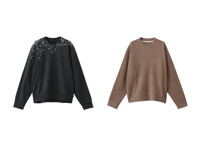 【MM6 Maison Margiela / MEN/エムエムシックス メゾンマルジェラ】の【MEN】ロゴ スウェットトップス&【UNIVERSAL PRODUCTS / MEN/ユニバーサルプロダクツ】の【MEN】ニット おすすめ！トレンド、メンズファッションの通販 おすすめ人気トレンドファッション通販アイテム 人気、トレンドファッション・服の通販 founy(ファニー) ファッション Fashion メンズファッション Fashion for Men トップス・カットソー Cut & Sew Tops パーカー・フーディー / カジュアルコーデ Hoodies & Parkas メンズシャツ Shirts ニット・セーター / 定番トップス Knit Tops & Sweaters アシンメトリー Asymmetrical Style スリーブ Sleeve, Long Sleeve / Short Sleeve ドット Polka Dot, Dot Pattern ロング Long, Long-Length 新作・新入荷 New Arrivals / New In A/W・秋冬 Autumn/Winter ワッフル Waffle, Waffle Knit 定番 Standard, Basic Item |ID:crp329100000223700