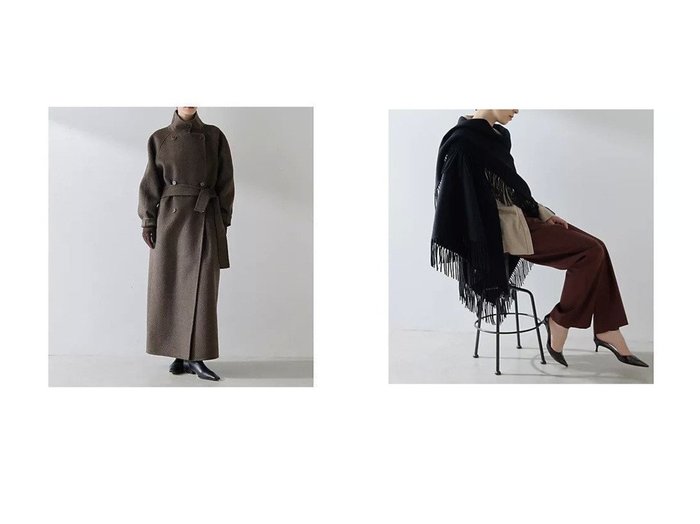 【Whim Gazette/ウィムガゼット】の【Christian AKS】Wool Fringe Stole&【Christian AKS】Wool Double Coat おすすめ！トレンド、メンズファッションの通販 おすすめ人気トレンドファッション通販アイテム 人気、トレンドファッション・服の通販 founy(ファニー) ファッション Fashion レディースファッション Fashion for Women アウター Coat / Outerwear Collection コート・ロングコート・ピーコート Long Coats, Peacoats & More シンプル Simple, Minimal バランス Balance, Style Balance ミックス Mix, Mixed Style ロング Long, Long-Length エレガント 上品 Elegant 2025年 2025 2025-2026秋冬・A/W Autumn/Winter 2025–26 AW25–26 |ID:crp329100000223708