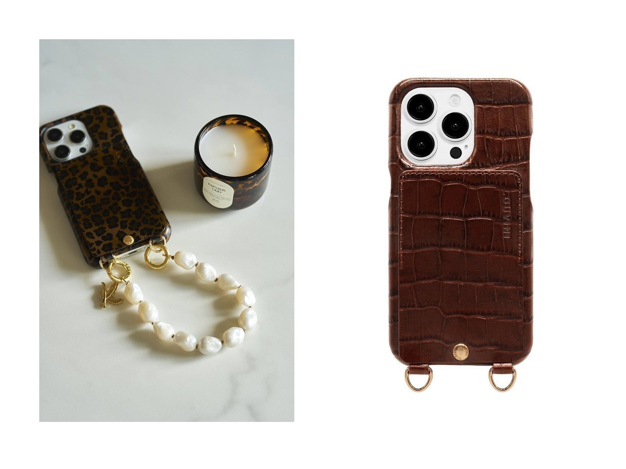【Louvini Paris/ルヴィニ パリ】のiPhone16 スマホケース LOU&ハンドストラップ PETIT ROMY おすすめ！トレンド、レディースファッションの通販 おすすめ人気トレンドファッション通販アイテム インテリア・キッズ・メンズ・レディースファッション・服の通販 founy(ファニー) 　ファッション　Fashion　レディースファッション　Fashion for Women　チェーン　Chain, Chain Strap　パール　Pearl, Pearl Accent　ラグジュアリー　Luxury, Elegant　エレガント 上品　Elegant　新作・新入荷　New Arrivals / New In　ブラウン系　Brown　|ID:crp329100000223727