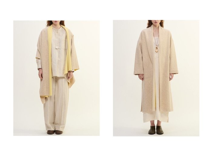 【PLAIN PEOPLE/プレインピープル】のカシミヤフリース片袖ストール&カシミヤフリースコート おすすめ！トレンド、レディースファッションの通販 おすすめ人気トレンドファッション通販アイテム 人気、トレンドファッション・服の通販 founy(ファニー) ファッション Fashion レディースファッション Fashion for Women ストール Soft & Warm Scarves マフラー・スヌード / 冬小物の定番 Scarves & Mufflers アウター Coat / Outerwear Collection コート・ロングコート・ピーコート Long Coats, Peacoats & More なめらか Smooth, Silky Texture ストール Stole, Wrap マフラー Scarf, Muffler リバーシブル Reversible, Two-Sided 冬 Winter / This Winter 新作・新入荷 New Arrivals / New In |ID:crp329100000223729
