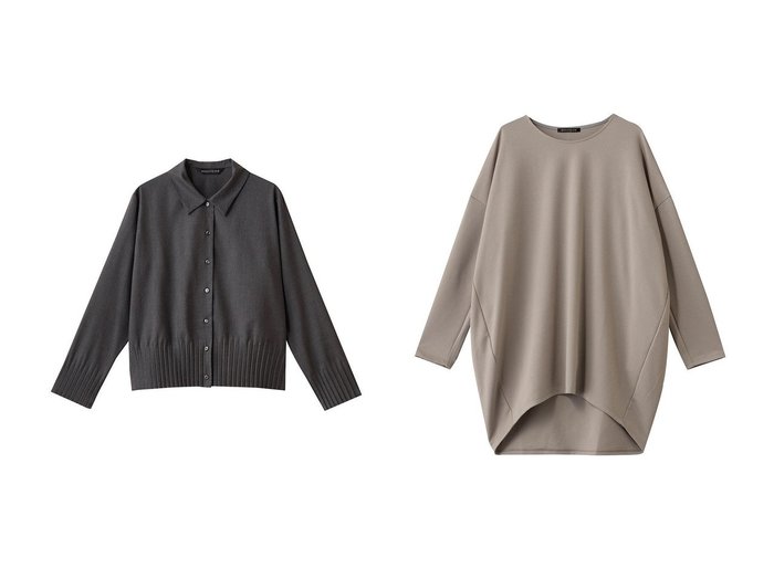 【mizuiro ind/ミズイロ インド】のpleats hem shirt シャツ&O プルオーバー おすすめ！トレンド、レディースファッションの通販 おすすめ人気トレンドファッション通販アイテム 人気、トレンドファッション・服の通販 founy(ファニー) ファッション Fashion レディースファッション Fashion for Women トップス・カットソー Cut & Sew Tops シャツ・ブラウス・オフィスカジュアル Elegant Blouses & Button-Ups ロングTシャツ・Tシャツ Longline T-Shirts & Tees カジュアルプルオーバー・ニットトップス Pullovers & Knit Tops / Casual Pullovers カットソー・ベーシックTシャツ Cut-and-Sewn Tops / Stretch Tees & Basics スリーブ Sleeve, Long Sleeve / Short Sleeve ベーシック Basic, Essential ロング Long, Long-Length 新作・新入荷 New Arrivals / New In |ID:crp329100000223735
