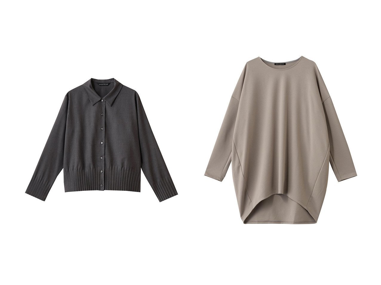 【mizuiro ind/ミズイロ インド】のpleats hem shirt シャツ&O プルオーバー おすすめ！トレンド、レディースファッションの通販 おすすめ人気トレンドファッション通販アイテム インテリア・キッズ・メンズ・レディースファッション・服の通販 founy(ファニー) 　ファッション　Fashion　レディースファッション　Fashion for Women　トップス・カットソー　Cut & Sew Tops　シャツ・ブラウス・オフィスカジュアル　Elegant Blouses & Button-Ups　ロングTシャツ・Tシャツ　Longline T-Shirts & Tees　カジュアルプルオーバー・ニットトップス　Pullovers & Knit Tops / Casual Pullovers　カットソー・ベーシックTシャツ　Cut-and-Sewn Tops / Stretch Tees & Basics　スリーブ　Sleeve, Long Sleeve / Short Sleeve　ベーシック　Basic, Essential　ロング　Long, Long-Length　新作・新入荷　New Arrivals / New In　ホワイト系　White　ベージュ系　Beige　ブルー系　Blue　グレー系　Gray　ブラック系　Black　|ID:crp329100000223735