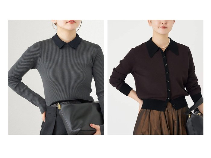【IENA/イエナ】のバイカラー 襟RIBホールガーメントプルオーバー&ポロシャツロングスリーブプルオーバー おすすめ！トレンド、レディースファッションの通販 おすすめ人気トレンドファッション通販アイテム 人気、トレンドファッション・服の通販 founy(ファニー) ファッション Fashion レディースファッション Fashion for Women トップス・カットソー Cut & Sew Tops カジュアルプルオーバー・ニットトップス Pullovers & Knit Tops / Casual Pullovers シャツ・ブラウス・オフィスカジュアル Elegant Blouses & Button-Ups ポロシャツ・きれいめカジュアル Smart-Casual Polo Tops 2025年 2025 2025-2026秋冬・A/W Autumn/Winter 2025–26 AW25–26 ベーシック Basic, Essential ホールガーメント WholeGarment, Seamless Knit リブニット Rib Knit, Ribbed Knit レース Lace, Lace Fabric ロング Long, Long-Length 吸水 Absorbent, Quick-Dry 春 Spring 秋 Autumn クラシカル Classical, Vintage-Inspired クラシック Classic, Timeless Style スマート Smart, Elegant スラックス Slacks, Dress Pants デニム Denim, Jeans Material バランス Balance, Style Balance フィット Fit, Slim Fit ボトム Bottoms, Lower Wear ポロシャツ Polo Shirt, Collared Tee エレガント 上品 Elegant |ID:crp329100000223799