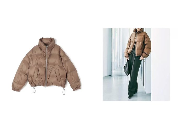 【COLLEGE UPPER HIGHTS/カレッジ アッパーハイツ】の【Marisol 別注】Lachen ショートダウン おすすめ！トレンド、レディースファッションの通販 おすすめ人気トレンドファッション通販アイテム 人気、トレンドファッション・服の通販 founy(ファニー) ファッション Fashion レディースファッション Fashion for Women コンパクト Compact, Small Size ショート Short, Short Length スタンド Stand Collar, Upright Stand ダウン Down, Puffer ドローコード Drawcord, Drawstring Cord フェザー Feather, Feather Detail ポーチ Pouch, Small Case 別注 Limited Edition, Custom Order 旅行 Travel 楽ちん Easy Fit, Comfortable 軽量 Lightweight, Ultra Light |ID:crp329100000223803