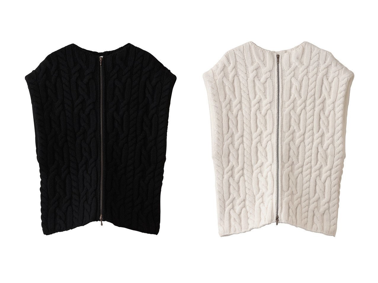 【BOWTE/バウト】のITALIAN YARN CASHMERE VEST おすすめ人気トレンドファッション通販アイテム インテリア・キッズ・メンズ・レディースファッション・服の通販 founy(ファニー) 　ファッション　Fashion　レディースファッション　Fashion for Women　トップス・カットソー　Cut & Sew Tops　ニット　Knit Tops & Sweaters　カーディガン・羽織り　Layered Style Cardigans　ベスト&ジレ / 重ね着スタイル　Vests & Gilets　イタリア　Italy　インナー　Innerwear　カーディガン　Cardigan, Knitwear　ベスト　Vest, Waistcoat　新作・新入荷　New Arrivals / New In　ブラック系　Black　ホワイト系　White　|ID:crp329100000223810