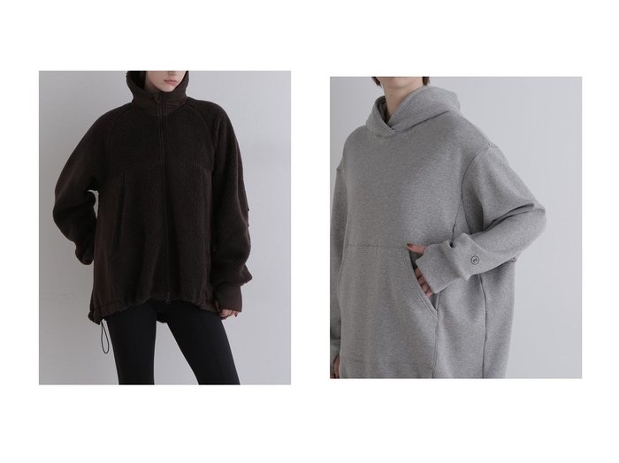 【LE PHIL/ル フィル】の《LE PHIL SPORTS》バック裏毛ビッグフーディー&《LE PHIL SPORTS》ボアパイルジャケット おすすめ！トレンド、レディースファッションの通販 おすすめ人気トレンドファッション通販アイテム 人気、トレンドファッション・服の通販 founy(ファニー) ファッション Fashion レディースファッション Fashion for Women アウター Coat / Outerwear Collection レディースジャケット・軽アウター Jackets トップス・カットソー Cut & Sew Tops シャツ・ブラウス・オフィスカジュアル Elegant Blouses & Button-Ups レディースパーカー・カジュアルフーディー Casual Hoodies & Sweatshirts ロングTシャツ・Tシャツ Longline T-Shirts & Tees スウェット・クルーネックトップス Sweatshirts & Crewnecks / Relaxed Fit Sweat Tops カットソー・ベーシックTシャツ Cut-and-Sewn Tops / Stretch Tees & Basics おすすめ Recommended / Our Picks アウトドア Outdoor Clothing シンプル Simple, Minimal ジップ Zip, Zipper ジャケット Jacket, Outerwear スタンダード Standard, Basic トレンド Trend, Trending Now A/W・秋冬 Autumn/Winter ビッグ Big, Oversized フロント Front, Front Design ポケット Pocket, Pocket Detail 冬 Winter / This Winter |ID:crp329100000223825