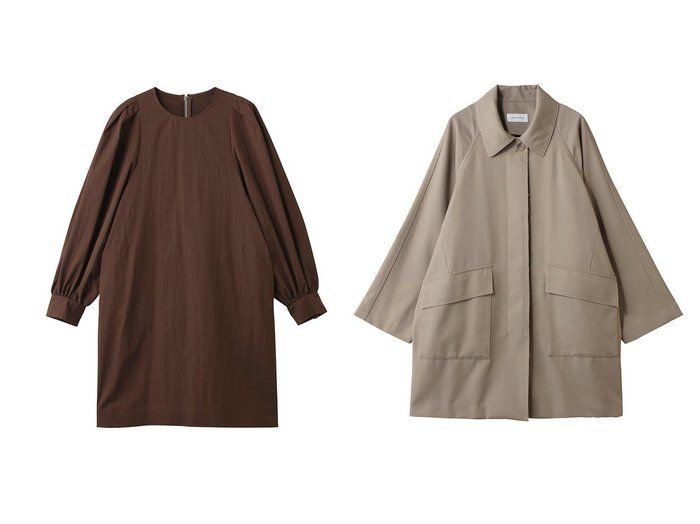 【GALLARDAGALANTE/ガリャルダガランテ】の【HERITANOVUM】パフショルダーミニドレス&【HERITANOVUM】ステンカラーカバーオールコート おすすめ！トレンド、レディースファッションの通販 おすすめ人気トレンドファッション通販アイテム 人気、トレンドファッション・服の通販 founy(ファニー) ファッション Fashion レディースファッション Fashion for Women ワンピース Dresses フォーマル・パーティードレス・結婚式用ドレス Elegant & Casual Dresses チュニック Tunic Tops & Dresses アウター Coat / Outerwear Collection コート・ロングコート・ピーコート Long Coats, Peacoats & More おすすめ Recommended / Our Picks スタンダード Standard, Basic スリーブ Sleeve, Long Sleeve / Short Sleeve チュニック Tunic, Long Top 新作・新入荷 New Arrivals / New In |ID:crp329100000223831