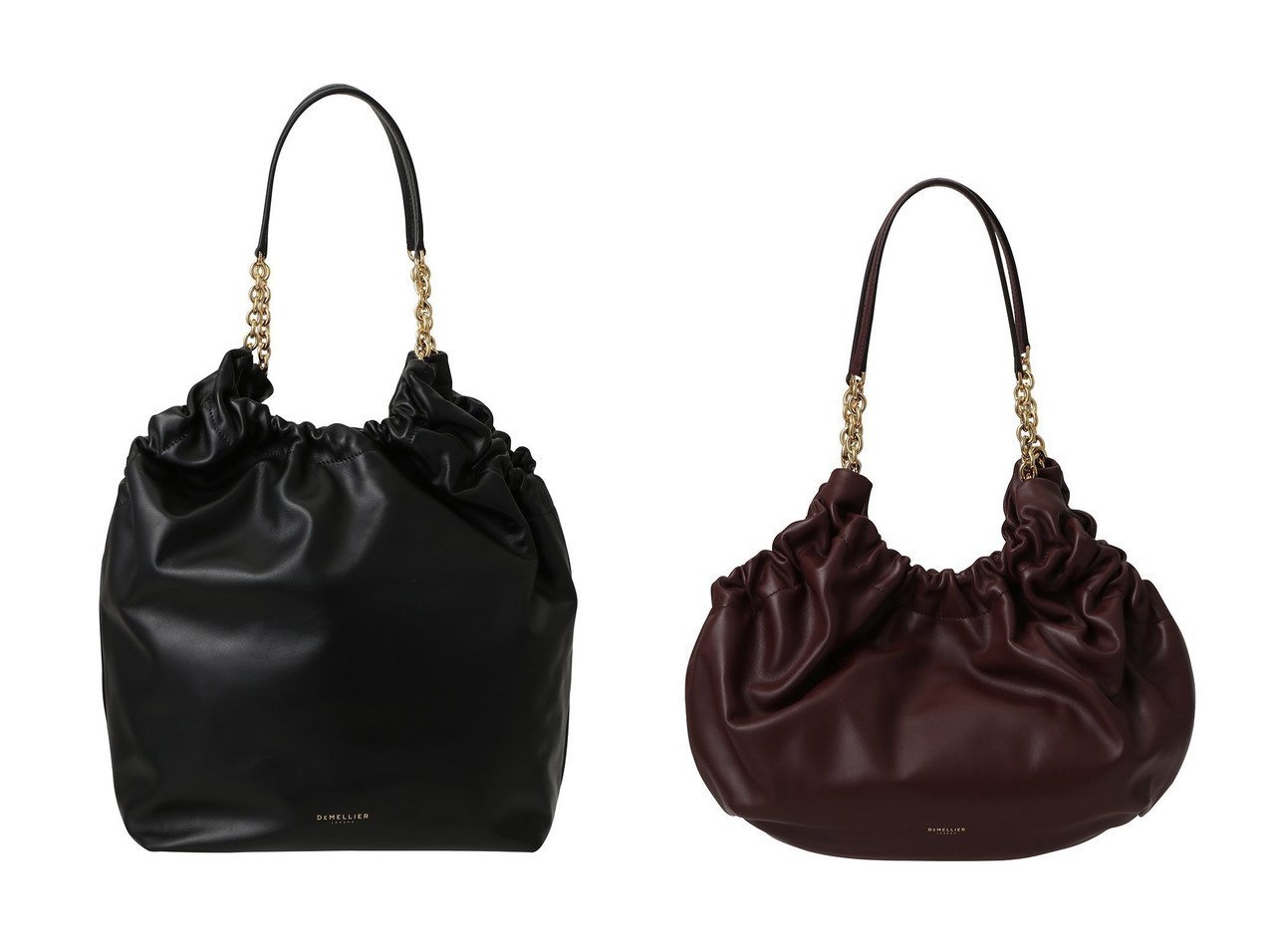 【DEMELLIER LONDON/デメリエー ロンドン】のTHE MIAMI ショルダートート&THE MIDI MIAMI ハンドバッグ おすすめ！トレンド、レディースファッションの通販 おすすめ人気トレンドファッション通販アイテム インテリア・キッズ・メンズ・レディースファッション・服の通販 founy(ファニー) 　ファッション　Fashion　レディースファッション　Fashion for Women　バッグ　Bags　ギャザー　Gathered, Ruffled　フォルム　Silhouette, Form　ロンドン　London Style, British Inspired　人気　Popular, Best Seller　新作・新入荷　New Arrivals / New In　ブラック系　Black　|ID:crp329100000223838
