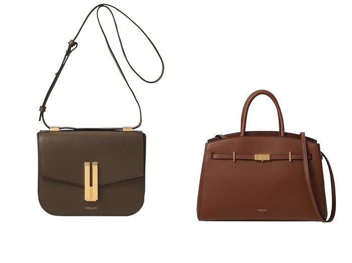 【DEMELLIER LONDON/デメリエー ロンドン】のTHE VANCOUVER ショルダーバッグ&THE MIDI HUDSON ハンドバッグ おすすめ！トレンド、レディースファッションの通販 おすすめ人気トレンドファッション通販アイテム 人気、トレンドファッション・服の通販 founy(ファニー) ファッション Fashion レディースファッション Fashion for Women バッグ Bags オケージョン Occasion Wear コンパクト Compact, Small Size ショルダー Shoulder, Shoulder Strap スクエア Square, Square Shape パーティ Party, Party Style フォルム Silhouette, Form ポシェット Pochette, Mini Bag リュクス Luxury, Elegant, High-End, Chic ロング Long, Long-Length ロンドン London Style, British Inspired 新作・新入荷 New Arrivals / New In |ID:crp329100000223842