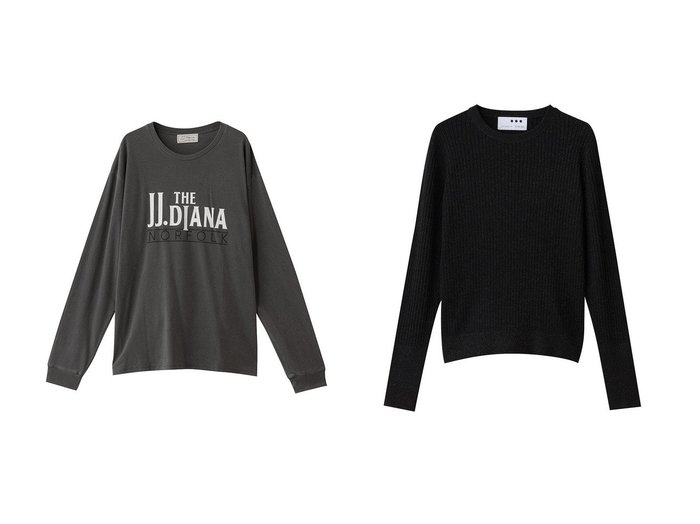 【heliopole/エリオポール】の【THREE DOTS】ルレックスリブニットTEE&【J.J.Mercer】JJ DIANA ロングスリーブTシャツ おすすめ！トレンド、レディースファッションの通販 おすすめ人気トレンドファッション通販アイテム 人気、トレンドファッション・服の通販 founy(ファニー) ファッション Fashion レディースファッション Fashion for Women トップス・カットソー Cut & Sew Tops シャツ・ブラウス・オフィスカジュアル Elegant Blouses & Button-Ups ロングTシャツ・Tシャツ Longline T-Shirts & Tees カットソー・ベーシックTシャツ Cut-and-Sewn Tops / Stretch Tees & Basics ニット Knit Tops & Sweaters カジュアルプルオーバー・ニットトップス Pullovers & Knit Tops / Casual Pullovers インナー Innerwear グラフィック Graphic, Graphic Design スリーブ Sleeve, Long Sleeve / Short Sleeve リラックス Relax, Relaxed Fit ロング Long, Long-Length 新作・新入荷 New Arrivals / New In ジャケット Jacket, Outerwear ベーシック Basic, Essential エレガント 上品 Elegant A/W・秋冬 Autumn/Winter |ID:crp329100000223845