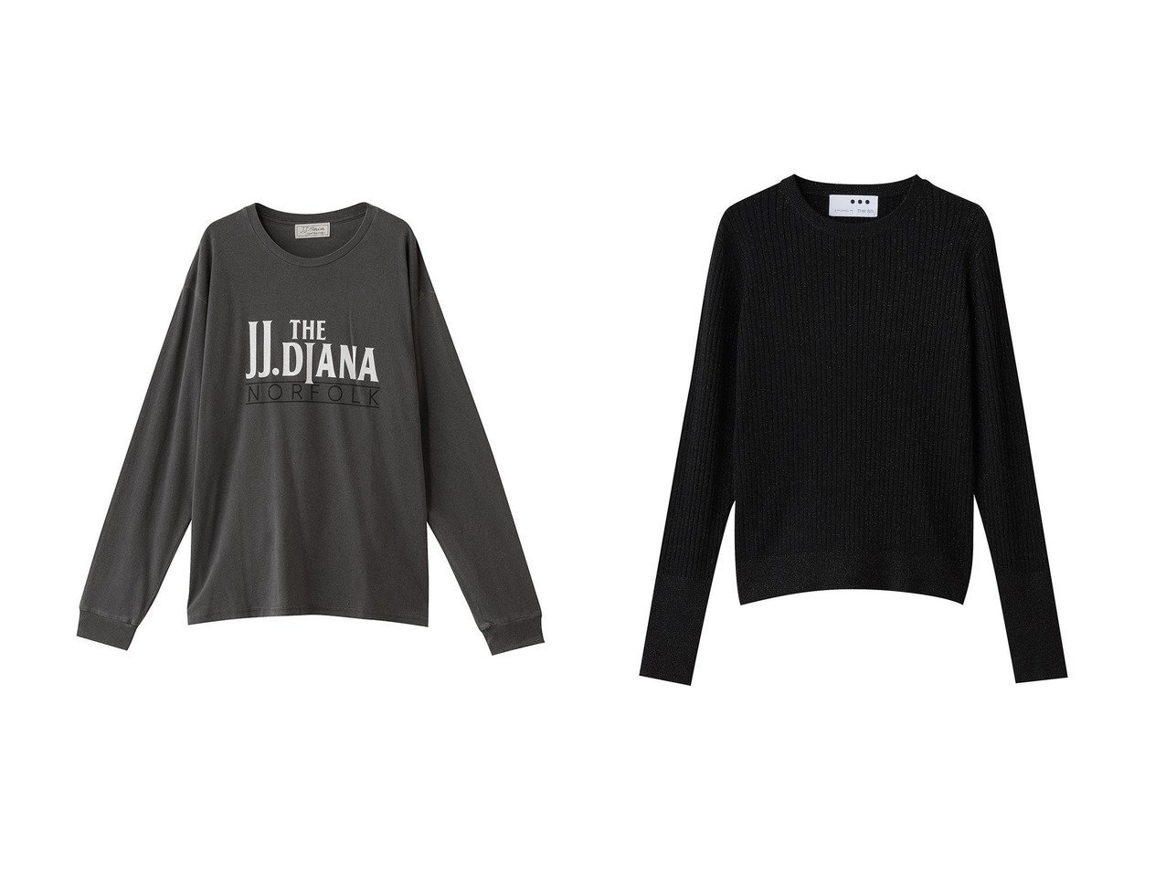 【heliopole/エリオポール】の【THREE DOTS】ルレックスリブニットTEE&【J.J.Mercer】JJ DIANA ロングスリーブTシャツ おすすめ！トレンド、レディースファッションの通販 おすすめ人気トレンドファッション通販アイテム インテリア・キッズ・メンズ・レディースファッション・服の通販 founy(ファニー) 　ファッション　Fashion　レディースファッション　Fashion for Women　トップス・カットソー　Cut & Sew Tops　シャツ・ブラウス・オフィスカジュアル　Elegant Blouses & Button-Ups　ロングTシャツ・Tシャツ　Longline T-Shirts & Tees　カットソー・ベーシックTシャツ　Cut-and-Sewn Tops / Stretch Tees & Basics　ニット　Knit Tops & Sweaters　カジュアルプルオーバー・ニットトップス　Pullovers & Knit Tops / Casual Pullovers　インナー　Innerwear　グラフィック　Graphic, Graphic Design　スリーブ　Sleeve, Long Sleeve / Short Sleeve　リラックス　Relax, Relaxed Fit　ロング　Long, Long-Length　新作・新入荷　New Arrivals / New In　ジャケット　Jacket, Outerwear　ベーシック　Basic, Essential　エレガント 上品　Elegant　A/W・秋冬　Autumn/Winter　グレー系　Gray　ブラウン系　Brown　ブラック系　Black　|ID:crp329100000223845