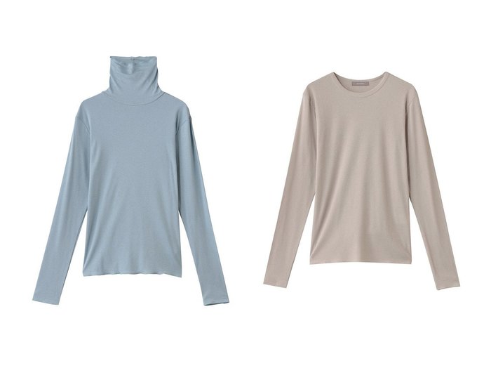 【heliopole/エリオポール】の【smooth skin series】CASHCOTTON タートル&【smooth skin series】CASHCOTTON クルー おすすめ！トレンド、レディースファッションの通販 おすすめ人気トレンドファッション通販アイテム 人気、トレンドファッション・服の通販 founy(ファニー) ファッション Fashion レディースファッション Fashion for Women トップス・カットソー Cut & Sew Tops シャツ・ブラウス・オフィスカジュアル Elegant Blouses & Button-Ups ロングTシャツ・Tシャツ Longline T-Shirts & Tees カットソー・ベーシックTシャツ Cut-and-Sewn Tops / Stretch Tees & Basics インナー Innerwear スリーブ Sleeve, Long Sleeve / Short Sleeve タートル Turtleneck, Turtle Collar タートルネック Turtleneck, High Neck フィット Fit, Slim Fit ロング Long, Long-Length 新作・新入荷 New Arrivals / New In |ID:crp329100000223847
