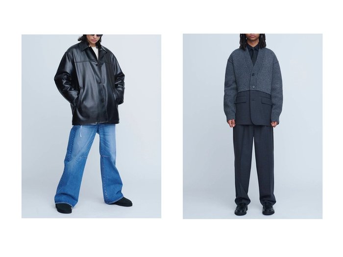 【INSCRIRE/アンスクリア】のHybrid ジャケット&レザージャケット おすすめ！トレンド、レディースファッションの通販 おすすめ人気トレンドファッション通販アイテム 人気、トレンドファッション・服の通販 founy(ファニー) ファッション Fashion レディースファッション Fashion for Women アウター Coat / Outerwear Collection レディースジャケット・軽アウター Jackets ブルゾンジャケット・スポーティアウター Blouson Jackets おすすめ Recommended / Our Picks クール Cool, Chic ジャケット Jacket, Outerwear エレガント 上品 Elegant 新作・新入荷 New Arrivals / New In |ID:crp329100000223856