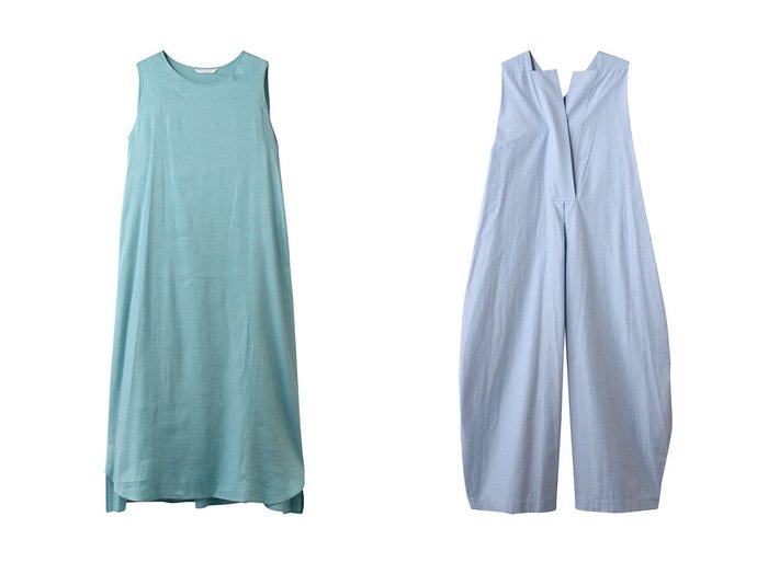 【PLAIN PEOPLE/プレインピープル】のブルーストライプジャンプスーツ&リネンシルクピケセパレートワンピース おすすめ！トレンド、レディースファッションの通販 おすすめ人気トレンドファッション通販アイテム 人気、トレンドファッション・服の通販 founy(ファニー) ファッション Fashion レディースファッション Fashion for Women ワンピース Dresses チュニック Tunic Tops & Dresses パンツ Pants & Trousers キャミソール Camisole, Spaghetti Strap Top シルク Silk, 100% Silk シンプル Simple, Minimal ストライプ Stripe, Striped Pattern スリット Slit, Slit Detail チュニック Tunic, Long Top ノースリーブ Sleeveless, No-Sleeve リネン Linen, Linen Fabric ロング Long, Long-Length 新作・新入荷 New Arrivals / New In |ID:crp329100000223863