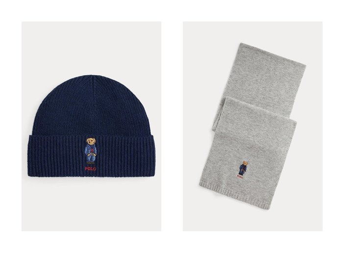 【RALPH LAUREN/ラルフローレン】の【UNISEX】【POLO RALPH LAUREN】ソリッド デニム ベア スカーフ&【MEN】【POLO RALPH LAUREN】ソリッド デニム ベア ビーニー おすすめ！トレンド、レディースファッションの通販 おすすめ人気トレンドファッション通販アイテム 人気、トレンドファッション・服の通販 founy(ファニー) ファッション Fashion レディースファッション Fashion for Women トップス・カットソー Cut & Sew Tops ニット Knit Tops & Sweaters キャップ&ハット Hats & Caps ストール Soft & Warm Scarves マフラー・スヌード / 冬小物の定番 Scarves & Mufflers ユニセックス Unisex, Genderless キャップ Cap, Baseball Cap シンプル Simple, Minimal デニム Denim, Jeans Material フォルム Silhouette, Form モチーフ Motif, Design Theme 帽子 Hat, Headwear 新作・新入荷 New Arrivals / New In |ID:crp329100000223870
