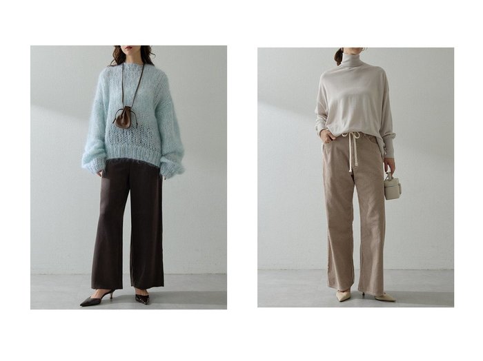 【Whim Gazette/ウィムガゼット】のフィブリルパンツ&コールドロストパンツ おすすめ！トレンド、レディースファッションの通販 おすすめ人気トレンドファッション通販アイテム インテリア・キッズ・メンズ・レディースファッション・服の通販 founy(ファニー) https://founy.com/ ファッション Fashion レディースファッション Fashion for Women パンツ Pants & Trousers とろみ Fluid, Flowy Fabric エレガント 上品 Elegant キュプラ Cupro, Eco Fabric サテン Satin, Glossy Fabric ストレート Straight, Straight Cut フィット Fit, Slim Fit ワイド Wide, Wide Fit ヴィンテージ Vintage Style 新作・新入荷 New Arrivals / New In |ID:crp329100000223873